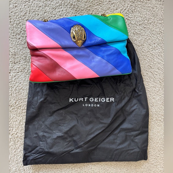 Kurt Geiger London XXL Kensington Rainbow Stripe 🌈 - Picture 8 of 8